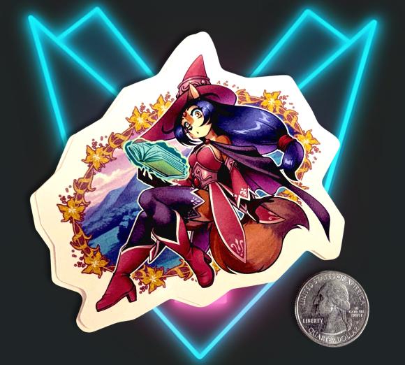 Zoana Witch Hat Sticker