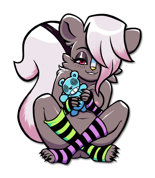 Ginger in Green and Pink Sticker NSFW
